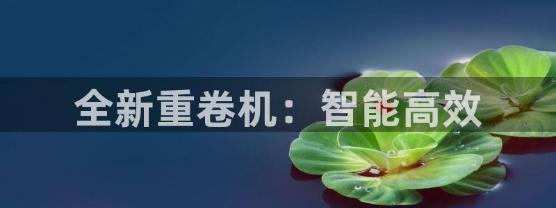 威九国际旗下艺人都有谁:全新重卷机:智能高效